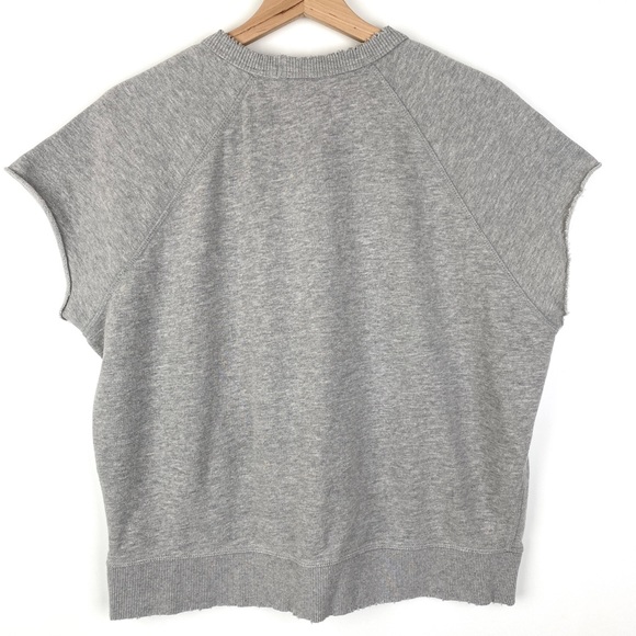 Free People Sleeveless Sweatshirt Distressed Hems - Picture 5 of 8